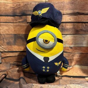 Minion Stuart Pilot Plush Stuffed Animal Movie Toy Figure Despicable Me 10”